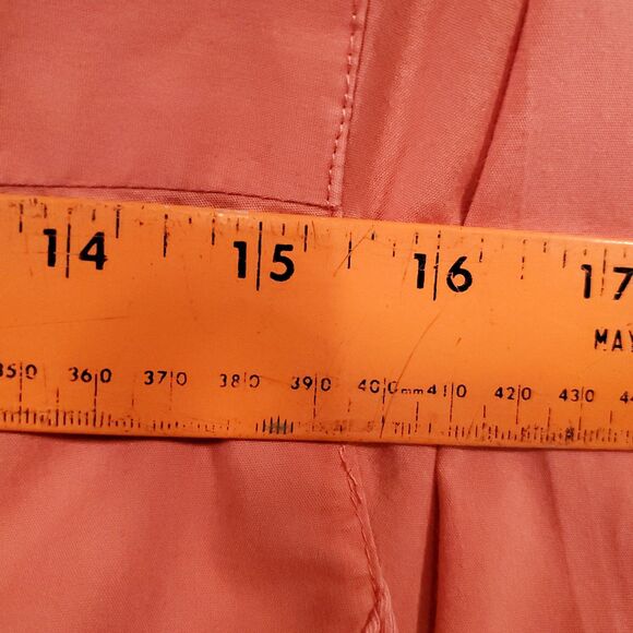 Dressbarn Womens Size 1X - 3/4 Sleeve Button Up Peach/Salmon Blouse/Shirt/Top - Picture 14 of 16